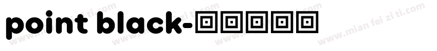 point black字体转换